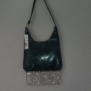 Metallic green purse